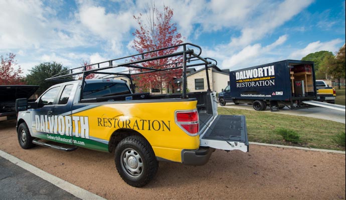 Dalworth Restorationt McKinney service truck