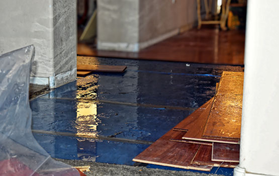 wooden floor water damage restoration